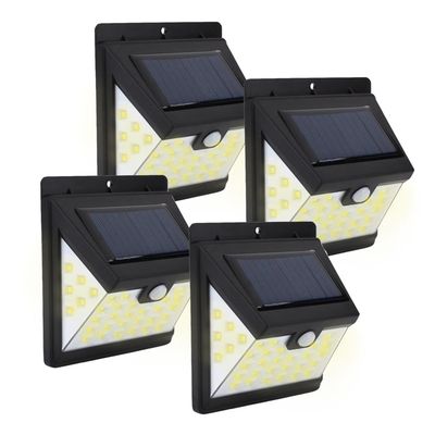 Foco Reflector Solar Maxwell Led Exterior Pared Luz Cálida