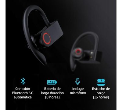 Imagen 2 del producto Audifonos Deportivos Inalambricos Bluetooth Estuche Recarga