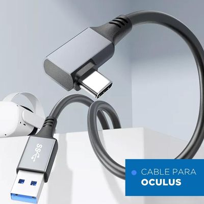 Imagen 2 del producto Cable para Oculus Quest VR USB-C A 3.2 - 5Gps - 6Mt - Linkon
