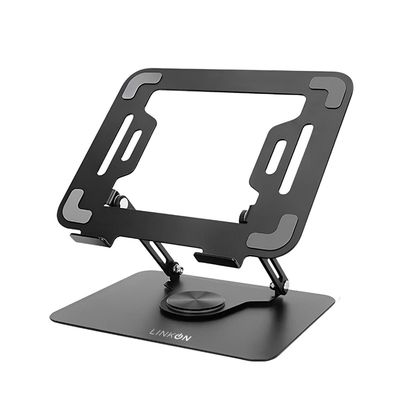 Soporte Notebook Base Aluminio Giro 360 Linkon
