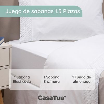 Imagen 2 del producto Sabanas Bordadas CasaTua + Funda