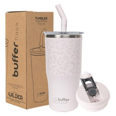 Vaso Termico Agua Cafe Buffer AceroInox + Tapa 700ml Violeta