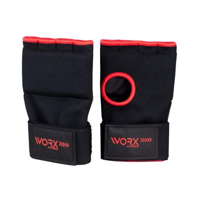 Guantes Vendas Muñequeras De Boxeo Worx Acolchadas L negro