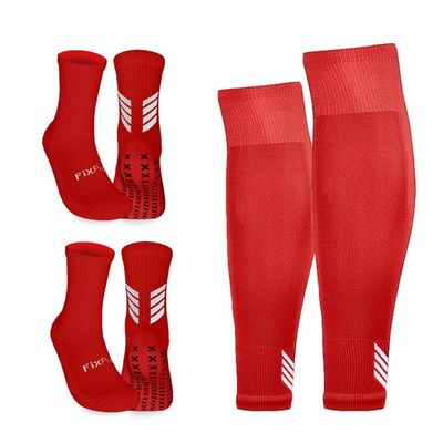 Medias Futbol Calcetas Antideslizantes + Pantorillera Fitnics