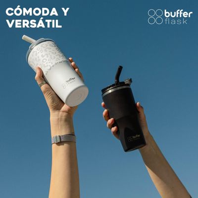 Imagen 2 del producto Vaso Termico Agua Cafe 600ml Buffer Acero Inox +Tapas