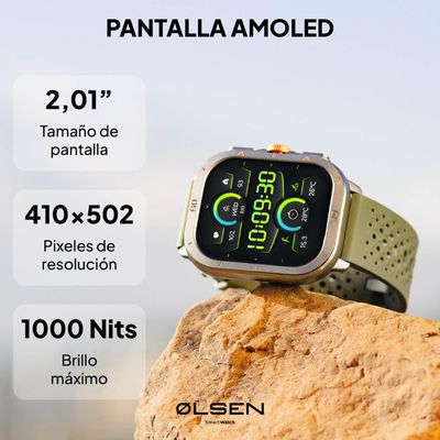 Imagen 2 del producto Smartwatch Olsen Reloj Inteligente ULTRA Amoled Llamadas BT