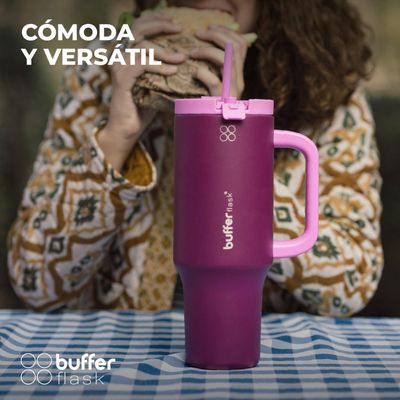 Imagen 2 del producto Vaso Termico Vaso Mug Termo 1,2L Acero Inox Buffer Fucsia
