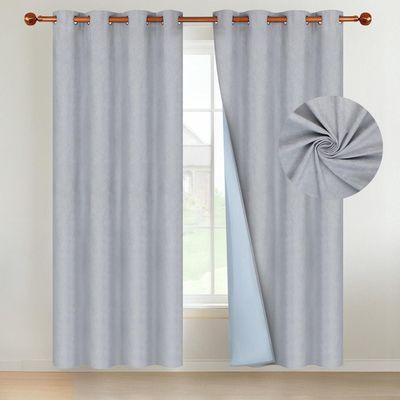 Cortina Blackout 100% 135x220cm Tipo Gamuza Casatua Set de 2