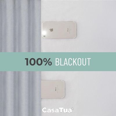 Imagen 2 del producto Cortina Blackout 100% 135x220cm Tipo Gamuza Casatua Set de 2