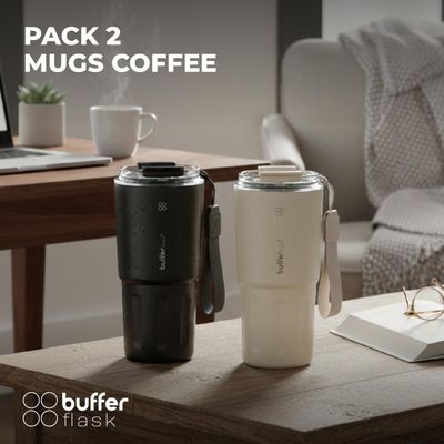 Imagen 2 del producto Vaso Termico Termo Buffer Bebidas Calientes Frias Mug 600ml