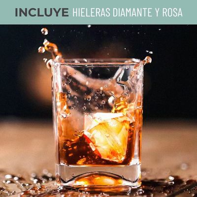 Imagen 2 del producto Cubetas Hielo Cubetera Molde Silicona Diseños CasaTua Set 2