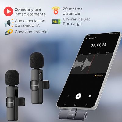 Imagen 2 del producto Microfono Inalambrico Solapa Lavalier Linkon Profesional