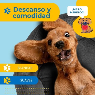 Imagen 2 del producto Cama Ultrasuave Antiestres Para Mascota Perros Gatos PetPal