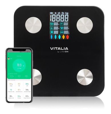 Balanza Pesa Digital Baño Bluetooth App Inteligente Vitalia
