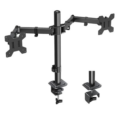 Brazo Soporte Doble Para 2 Monitores Linkon Base Escritorio
