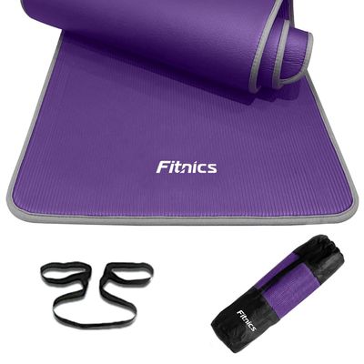 Imagen 1 del producto Mat Yoga Colchoneta Ejercicio 10mm Borde Tela +Bolso +Correa