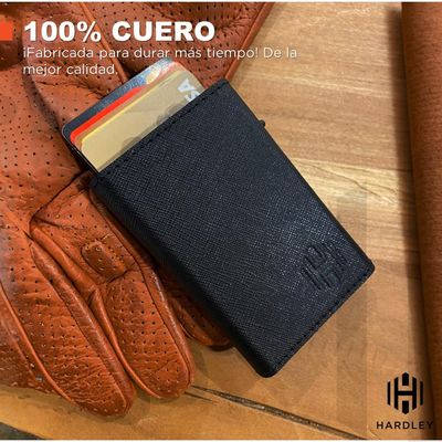 Imagen 2 del producto Billetera Hombre De Cuero Hardley Tarjetero Protección Rfid