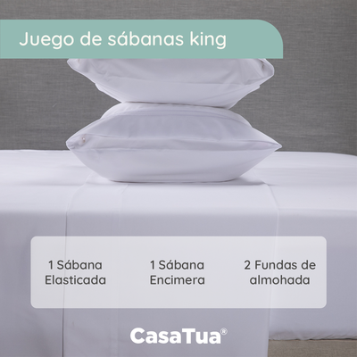 Imagen 2 del producto Sabanas 1800 Hotel Ultra Suave Funda Bordada King