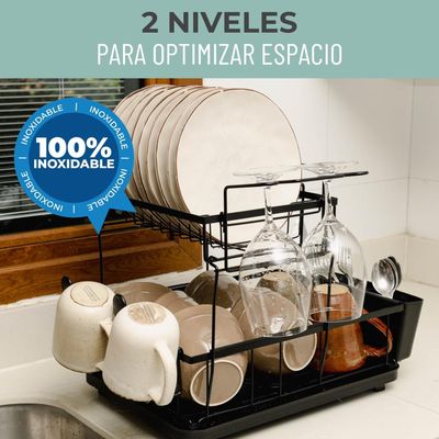 Imagen 2 del producto Secaplatos Escurridor de Platos Loza 100% Inoxidable CasaTua