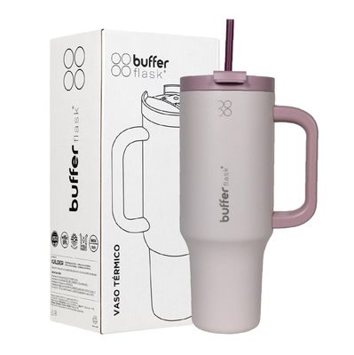 Vaso Termico Vaso Mug Termo 1,2L Acero Inox Buffer Salmón