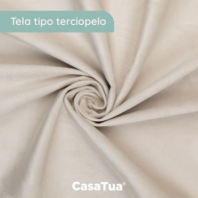 Imagen 2 del producto Cortina 100% Blackout Terciopelo Engomada 135x220 Casatua x2