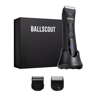 Afeitadora Ballscout Smooth Resistente Al Agua Kit Negro Mate