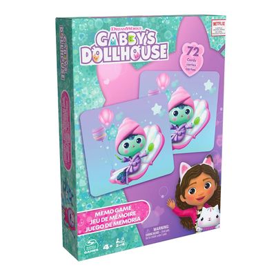 Juego de memoria  72 cartas- Gabby's Dollhouse