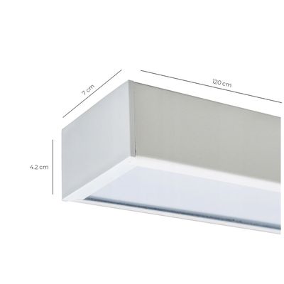 Imagen 2 del producto Luminaria Lineal ECO 24W Colgante Blanco 120 cm - Neutro