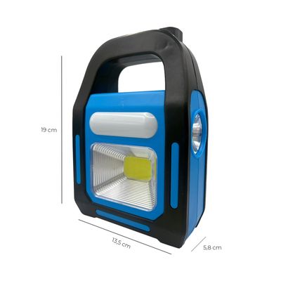 Imagen 2 del producto Linterna LED Solar 3 en 1 USB/C Recargable Luz Fría