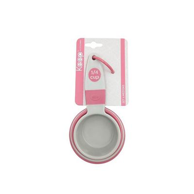 Imagen 2 del producto Set de Medidores Cocina 4 piezas Rosado - Keep