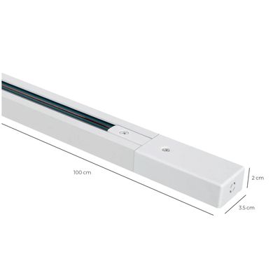 Imagen 2 del producto Riel Monofásico ""Pro"" 1 Metro Blanco