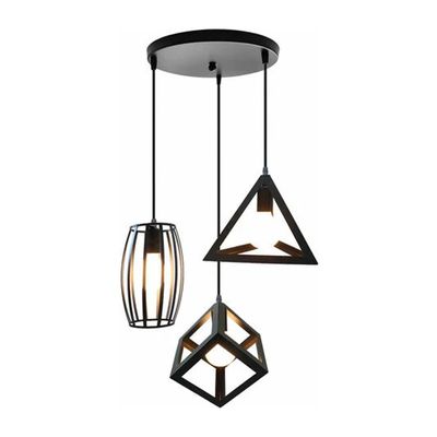Lámpara Colgante 3 Ampolletas E-27 Diferentes Diseños