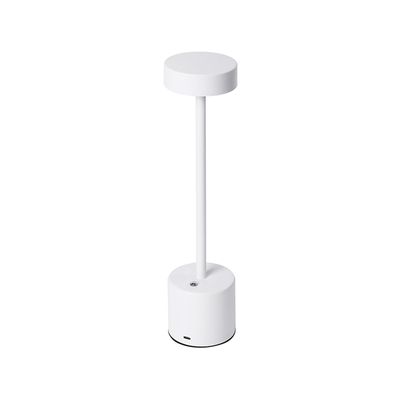 Lampara de Mesa Recargable/ Touch ""Minimalista LED"" Dimeable Blanco