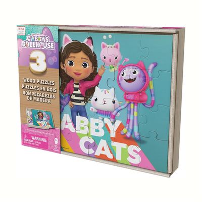 Rompecabezas 3 en 1 Caja Madera - Gabby’s Dollhouse