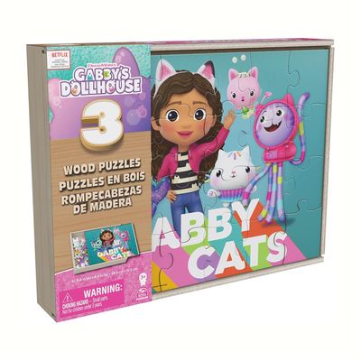 Imagen 2 del producto Rompecabezas 3 en 1 Caja Madera - Gabby’s Dollhouse