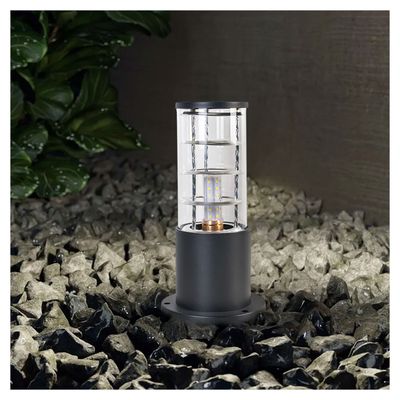 Imagen 2 del producto Aplique Piso Espiral 30CM Porta E-27 Negro Incluye Ampolleta Cálida