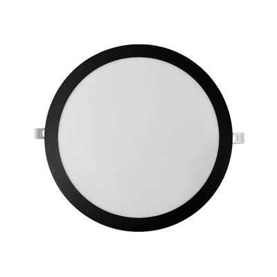 Panel Redondo LED Embutido Negro 24W - Neutro