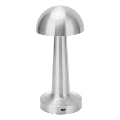 Imagen 2 del producto Lámpara de Mesa LED Recargable ""Mushroom LED"" Dimeable Plateado