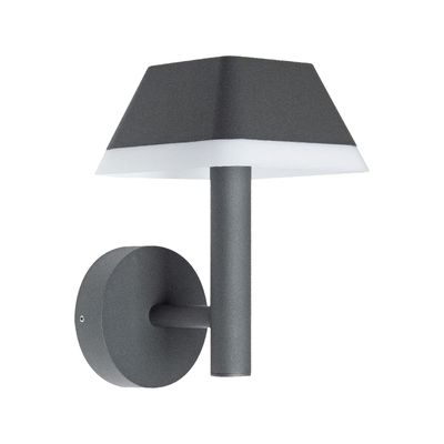 Apliqué LED Farol Pro Grafito 12W Luz Cálida