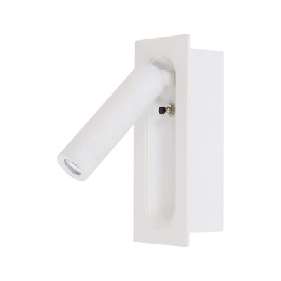 Apliqué Lector LED Uni 3W Blanco - Luz Cálida
