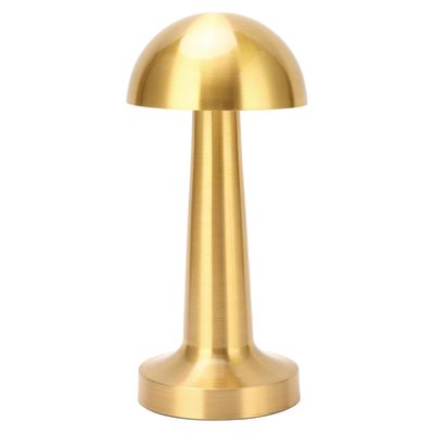 Lámpara de Mesa LED Recargable ""Mushroom LED"" Dimeable Dorado