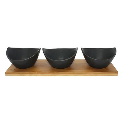 Imagen 2 del producto Set 3 Bowls Para Aperitivo Con Bandeja - Wayu