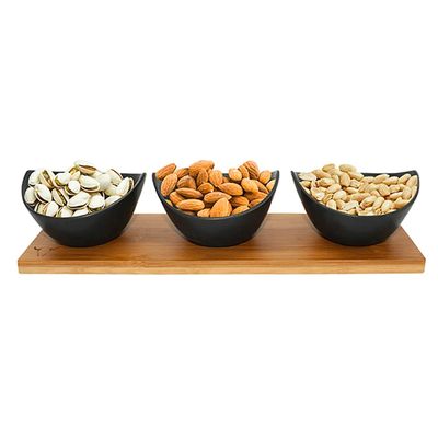 Set 3 Bowls Para Aperitivo Con Bandeja - Wayu