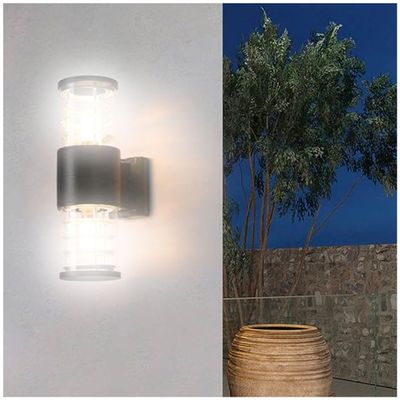 Imagen 2 del producto Aplique Espiral Doble Porta E-27 Negro Incluye Ampolleta Fría