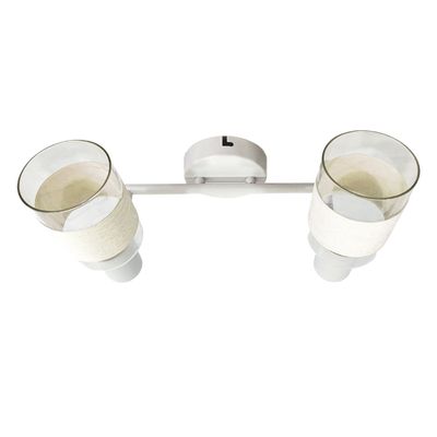 Foco Sobrepuesto 2xE-14 Zaurak Blanco Incluye Ampolleta Cálida