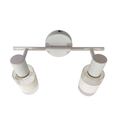 Imagen 2 del producto Foco Sobrepuesto 2xE-14 Zaurak Blanco Incluye Ampolleta Cálida