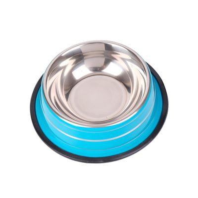 Plato Antideslizante Para Mascotas Extra Grande Azul