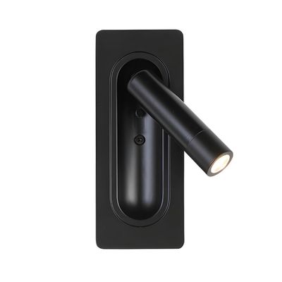 Imagen 2 del producto Apliqué Lector LED Uni 3W Negro - Luz Cálida