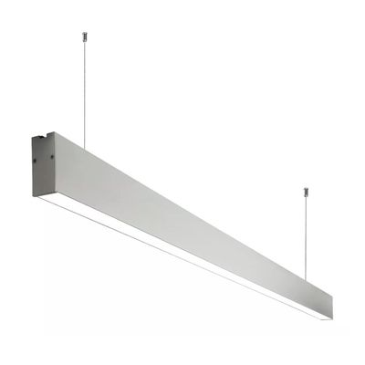 Luminaria Colgante Lineal ECO 40W Gris 120cm Luz Cálida