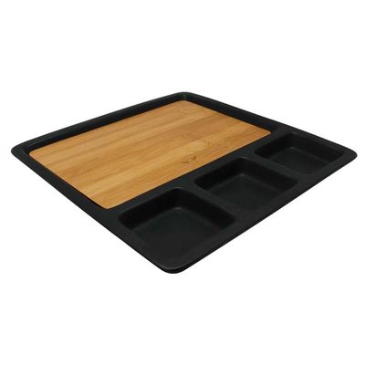 Imagen 2 del producto Tabla Para Aperitivos de Bambú y Cerámica - Wayu